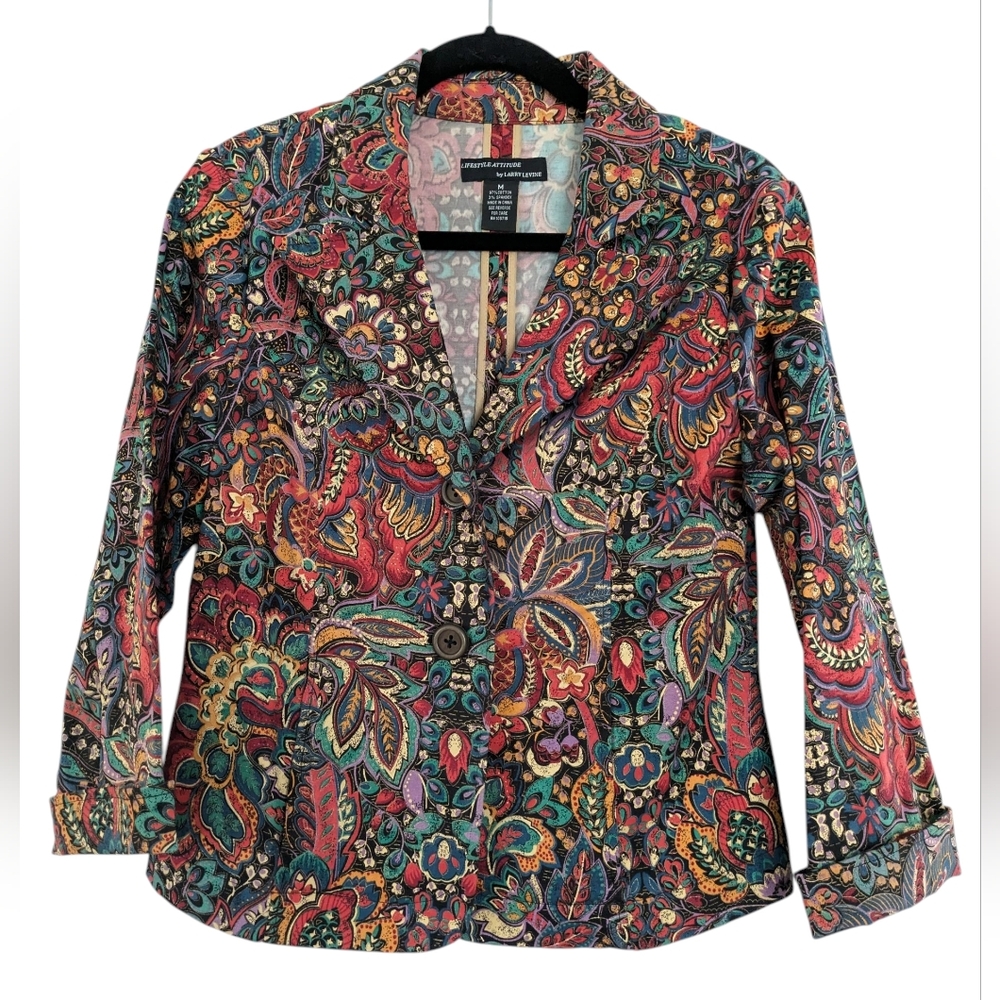 Lifestyle Attitude by Larry‎ Levine Women's Blazer